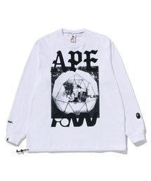 BAPE BY KAZUKI KURAISHI “APE PAW GEO” LONG SLEEVES TEE
