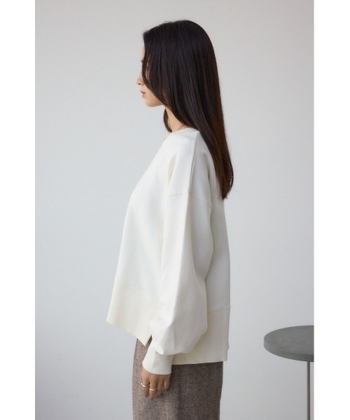 AZUL by moussy（アズールバイマウジー）の「ワンポイントロゴスウェット（スウェット・レディース・ライトイエロー/ブラック/アイボリー/ブラウン・FREE）」の10枚目の写真