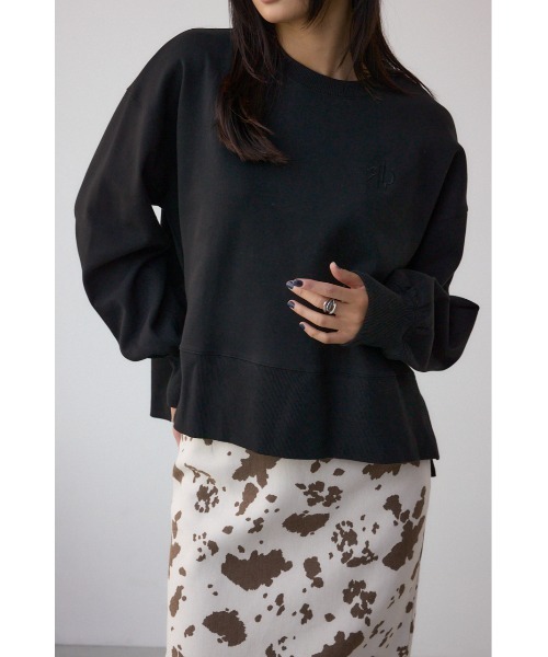 AZUL by moussy（アズールバイマウジー）の「ワンポイントロゴスウェット（スウェット・レディース・ライトイエロー/ブラック/アイボリー/ブラウン・FREE）」の18枚目の写真