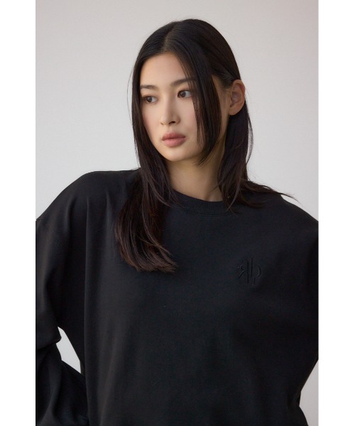 AZUL by moussy（アズールバイマウジー）の「ワンポイントロゴスウェット（スウェット・レディース・ライトイエロー/ブラック/アイボリー/ブラウン・FREE）」の19枚目の写真