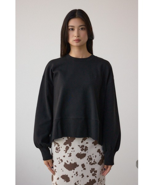 AZUL by moussy（アズールバイマウジー）の「ワンポイントロゴスウェット（スウェット・レディース・ライトイエロー/ブラック/アイボリー/ブラウン・FREE）」の22枚目の写真