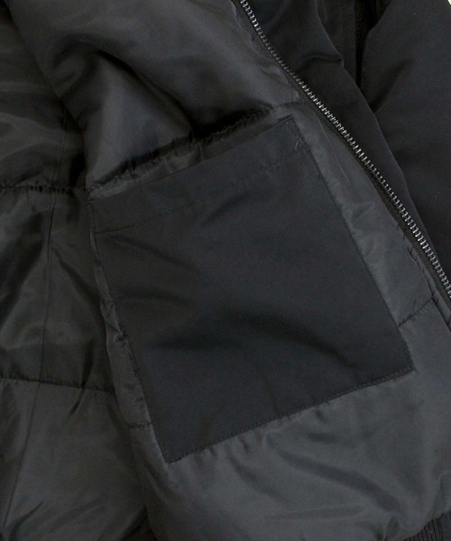 TopIsm(トップイズム)の「撥水加工 N2Bタイプ 中綿ジャケット(ミリタリージャケット・メンズ・ブラック/カーキ・M/XL/L)」の16枚目の写真