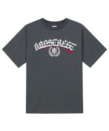 KTG0161 レタリング月桂冠半袖Tシャツ - グレー