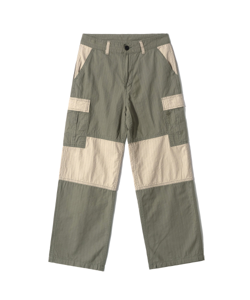 QT8 GARMENTS（キューティーエイトガーメント）の「BN HBT Contrast Cargo Pants (Olive)（その他パンツ・レディース・その他・LARGE/X-LARGE/MEDIUM）」の2枚目の写真