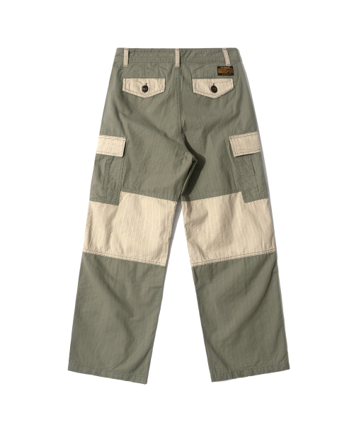 QT8 GARMENTS（キューティーエイトガーメント）の「BN HBT Contrast Cargo Pants (Olive)（その他パンツ・レディース・その他・LARGE/X-LARGE/MEDIUM）」の3枚目の写真
