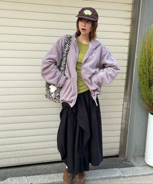 COVERNAT(カバーナット)の「ウォームオンフリースジャケット ダスティピンク(その他アウター・レディース・その他・SMALL/MEDIUM/LARGE/X-LARGE)」の15枚目の写真