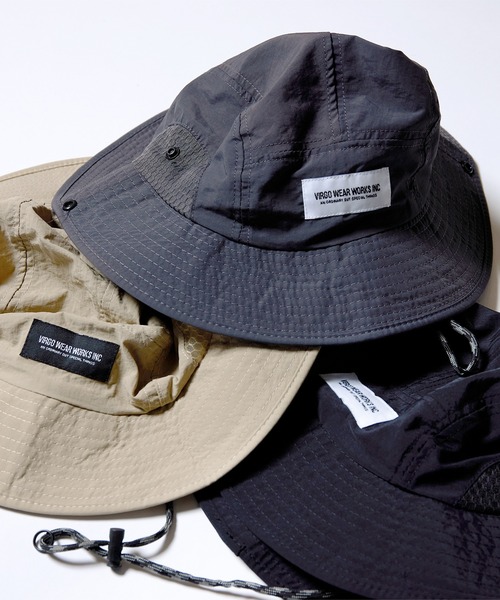 VIRGOwearworks（ヴァルゴウェアワークス）の「UTILITY BREEZE HAT（ハット・メンズ・ベージュ/ブラック/チャコールグレー・FREE）」の10枚目の写真