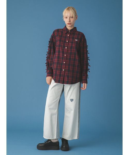 FURFUR（ファーファー）の「パッチワークデニムパンツ（デニムパンツ・レディース・ブラック/ライトブルー/ブルー・0/1）」の11枚目の写真