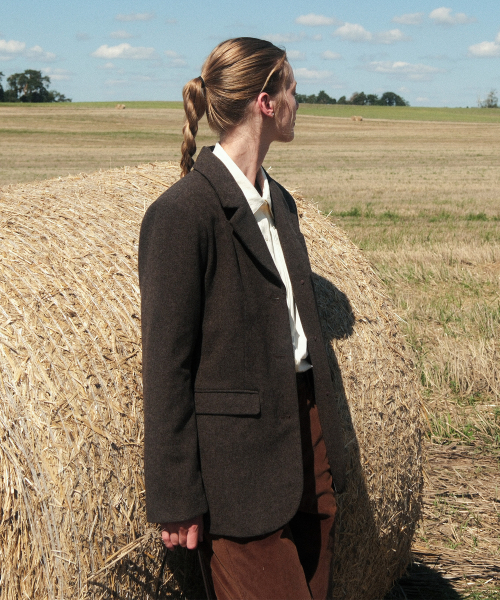 FOLNUA(フォルニュア)の「EPI WOOL SINGLE JACKET (BROWN)(その他アウター・レディース・その他・SMALL/MEDIUM)」の5枚目の写真