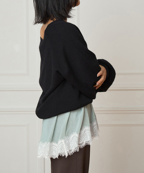 IENA LA BOUCLE（イエナラブークル）の「IENA LA BOUCLE 楊柳レースミニキャミドレス（キャミソール・レディース・ライトグリーン・FREE）」の17枚目の写真
