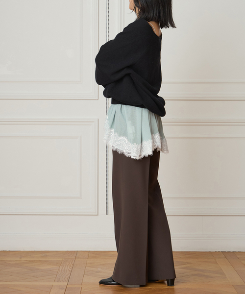IENA LA BOUCLE（イエナラブークル）の「IENA LA BOUCLE 楊柳レースミニキャミドレス（キャミソール・レディース・ライトグリーン・FREE）」の22枚目の写真