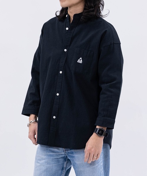 GERRY(ジェリー)の「【ag】〔GERRY/ジェリー〕パナマ ワンポイント刺繍 レギュラーカラー 七分袖シャツ 軽量/通気性(シャツ/ブラウス・メンズ・ホワイト/ブラック/ネイビー×ホワイト/ネイビー・LARGE/MEDIUM)」の12枚目の写真