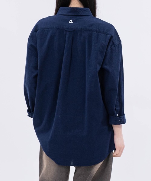 GERRY(ジェリー)の「【ag】〔GERRY/ジェリー〕パナマ ワンポイント刺繍 レギュラーカラー 七分袖シャツ 軽量/通気性(シャツ/ブラウス・メンズ・ホワイト/ブラック/ネイビー×ホワイト/ネイビー・LARGE/MEDIUM)」の19枚目の写真