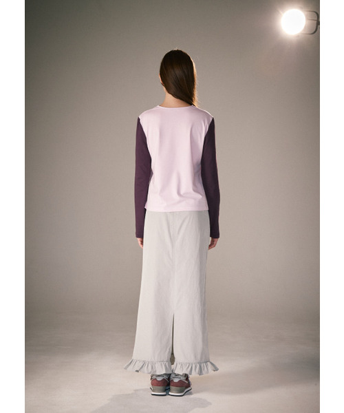 PEEVES PEEVES(フィブス フィブス)の「Frill Mermaid Maxi Skirt / Light Grey(スカート・レディース・その他・OS)」の3枚目の写真