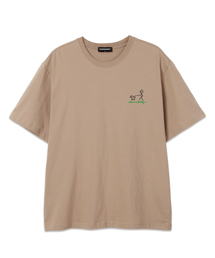 CHI CHI PARK オーバーサイズ 半袖Tシャツ (VS0098) ベージュ