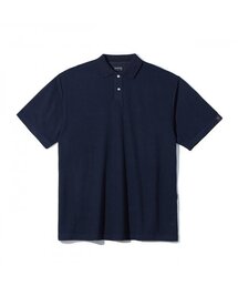 WANGGWAN（ワングァン）の「Basic Open Polo Collar Knit Shirt (Navy)（ニット/セーター・メンズ）」