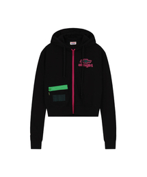 W ATM GIRL ZIP HOODIE(BLACK)