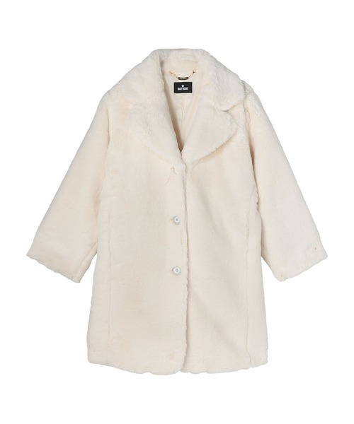 デイジーパールボタンファー ロングコート（チェスターコート）｜MARY