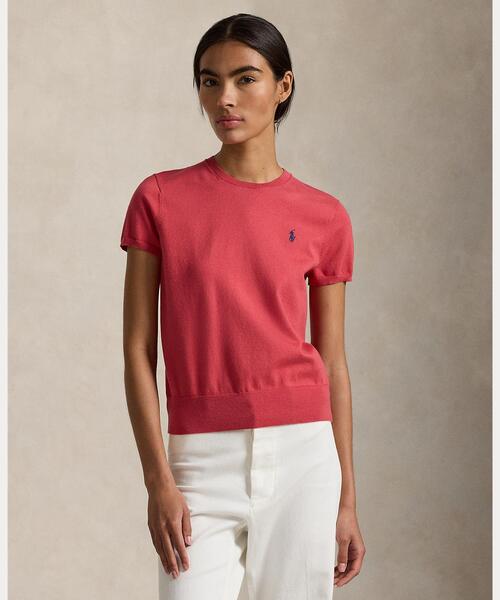 ショートスリーブ クルーネック セーター（ニット/セーター）｜POLO