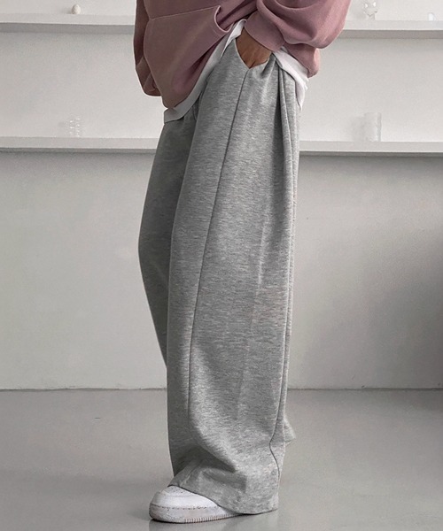 NOWLE（ノウル）の「【NOWLE】バギーフィット 切り替えデザイン スウェットパンツ（スウェットパンツ・メンズ・ブラック/グレー・X-LARGE/LARGE/MEDIUM）」の5枚目の写真