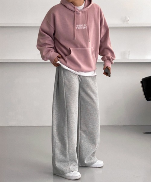 NOWLE（ノウル）の「【NOWLE】バギーフィット 切り替えデザイン スウェットパンツ（スウェットパンツ・メンズ・ブラック/グレー・X-LARGE/LARGE/MEDIUM）」の6枚目の写真