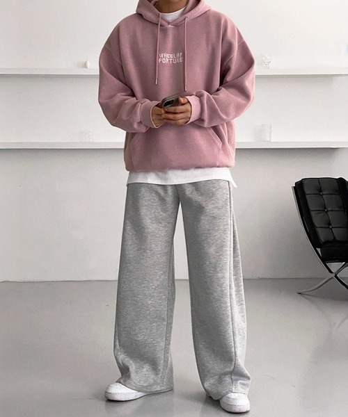 NOWLE（ノウル）の「【NOWLE】バギーフィット 切り替えデザイン スウェットパンツ（スウェットパンツ・メンズ・ブラック/グレー・X-LARGE/LARGE/MEDIUM）」の7枚目の写真