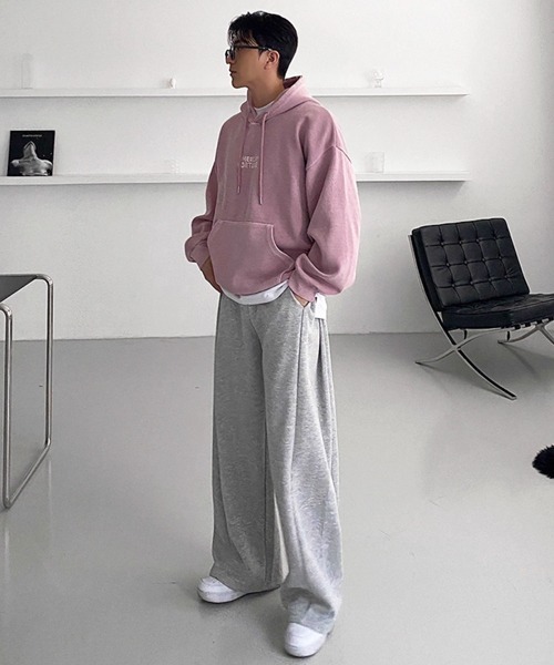 NOWLE（ノウル）の「【NOWLE】バギーフィット 切り替えデザイン スウェットパンツ（スウェットパンツ・メンズ・ブラック/グレー・X-LARGE/LARGE/MEDIUM）」の10枚目の写真