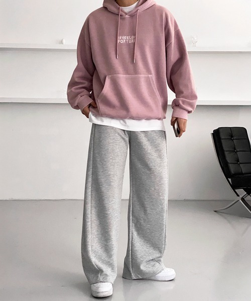 NOWLE（ノウル）の「【NOWLE】バギーフィット 切り替えデザイン スウェットパンツ（スウェットパンツ・メンズ・ブラック/グレー・X-LARGE/LARGE/MEDIUM）」の16枚目の写真