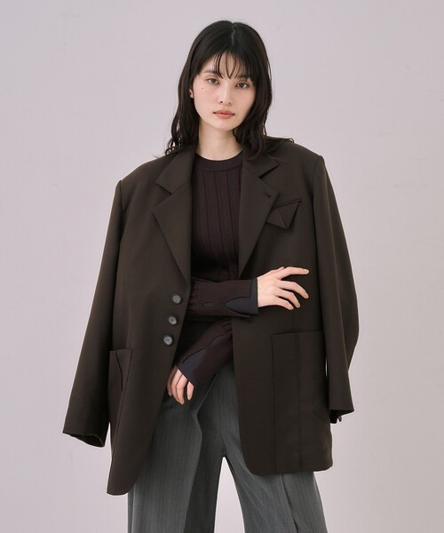 残りわずか！】リップルレイヤーニット｜ウォッシャブル/オフィス