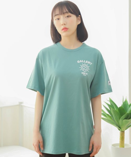 CODE I'M(コードアイエム)の「30番手シングルシンボルロゴプリントオーバーサイズ半袖Tシャツミント(Tシャツ/カットソー・レディース・その他・LARGE/MEDIUM/X-LARGE)」の1枚目の写真