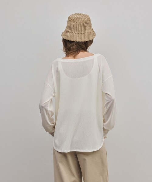 Diagram(ダイアグラム)の「シアーワッフルカットトップ(Tシャツ/カットソー・レディース・キナリ/ブラック・36)」の5枚目の写真