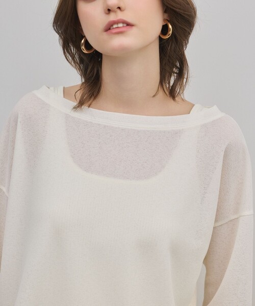 Diagram(ダイアグラム)の「シアーワッフルカットトップ(Tシャツ/カットソー・レディース・キナリ/ブラック・36)」の6枚目の写真