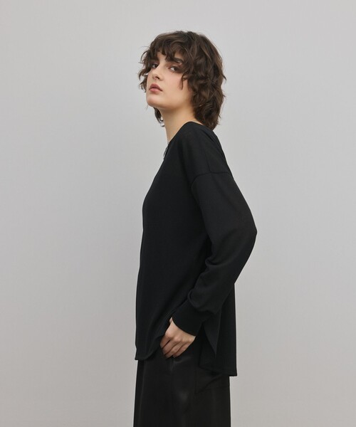 Diagram(ダイアグラム)の「シアーワッフルカットトップ(Tシャツ/カットソー・レディース・キナリ/ブラック・36)」の14枚目の写真