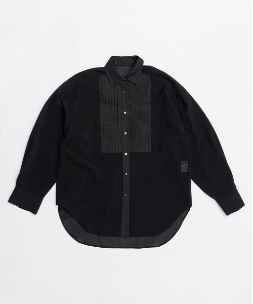 PRANK PROJECT（プランクプロジェクト）の「フロントタックシアーシャツ / Front-Tuck Overshirt（シャツ/ブラウス・レディース・ブラック/ホワイト・FREE）」の15枚目の写真