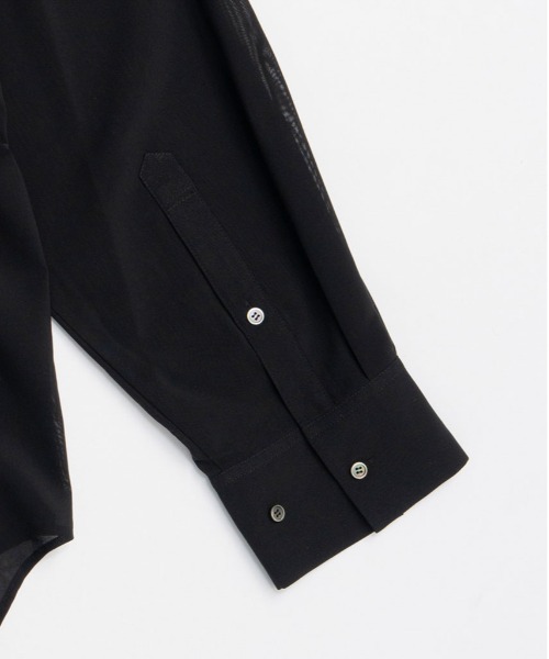 PRANK PROJECT（プランクプロジェクト）の「フロントタックシアーシャツ / Front-Tuck Overshirt（シャツ/ブラウス・レディース・ブラック/ホワイト・FREE）」の19枚目の写真