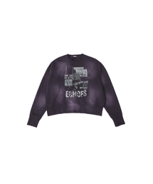 VINTAGE ANIMAL PATCH SWEATSHIRT [PURPLE]