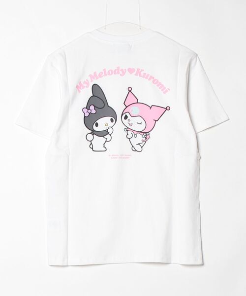 sanrio（サンリオ）の「サンリオキャラクターズ × ホームゲーム [HOMEGAME] - マイメロディー クロミ 半袖 Tシャツ [MY MELODY KUROMI TEE WHITE HG2501106]（Tシャツ/カットソー・レディース・ホワイト・X-LARGE/LARGE/MEDIUM/SMALL）」の9枚目の写真