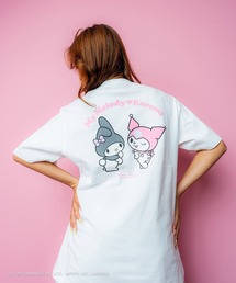サンリオキャラクターズ × ホームゲーム [HOMEGAME] - マイメロディー クロミ 半袖 Tシャツ [MY MELODY KUROMI TEE WHITE HG2501106]