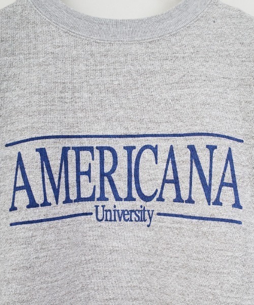 AMERICANA（アメリカーナ）の「[Americana/アメリカーナ] 別注 ロゴプリント カットオフスウェット（スウェット・レディース・ネイビー/杢グレー/ピンク・ONE SIZE）」の22枚目の写真