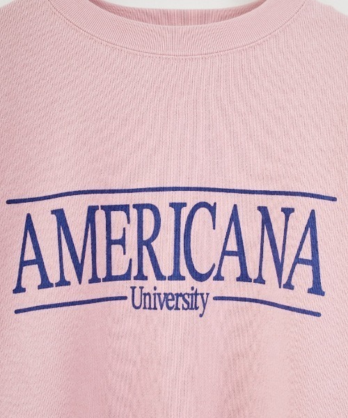 Americana/アメリカーナ] 別注 ロゴプリント カットオフスウェット