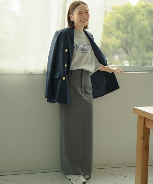 Americana/アメリカーナ] 別注 ロゴプリント カットオフスウェット