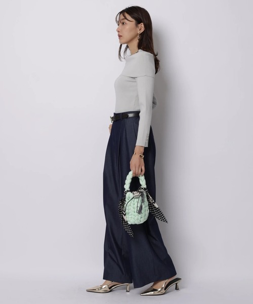 JUSGLITTY（ジャスグリッティー）の「ハートベルト付ワイドパンツ（その他パンツ・レディース・ネイビー・2/1/0）」の5枚目の写真