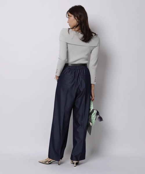 JUSGLITTY（ジャスグリッティー）の「ハートベルト付ワイドパンツ（その他パンツ・レディース・ネイビー・2/1/0）」の6枚目の写真