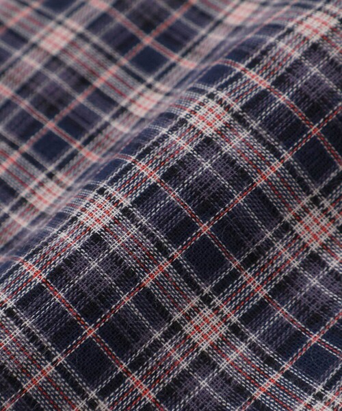 WASK（ワスク）の「リバーシブルガーゼチェックシャツ（シャツ/ブラウス・キッズ・ネイビー・140cm/160cm/150cm）」の13枚目の写真