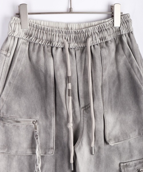 WESTSEA（ウエストシー）の「ウォッシュ加工 カーゴデザイン デニムパンツ 裏起毛（デニムパンツ・メンズ・グレー/ブラック・XL/M/L）」の9枚目の写真