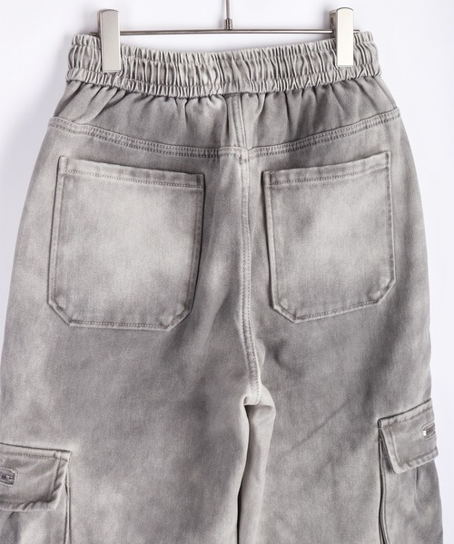 WESTSEA（ウエストシー）の「ウォッシュ加工 カーゴデザイン デニムパンツ 裏起毛（デニムパンツ・メンズ・グレー/ブラック・XL/M/L）」の13枚目の写真