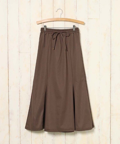 Bleu Bleuet(ブルーブルーエ)の「裏起毛カットツイルマーメイドスカート(スカート・レディース・ブラウン/キャメル/ブラック・FREE)」の10枚目の写真