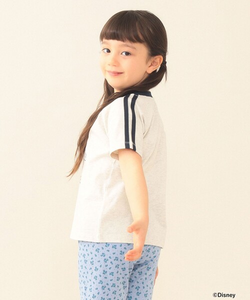 BEAMS mini（ビームスミニ）の「Disney / MICKEY MOUSE / Tシャツ 2026SS（90～140cm）外遊び プチプラ 保育園 通学 定番（Tシャツ/カットソー・キッズ・ナチュラル/ライトグレー・140/110/100/120/130/90）」の5枚目の写真