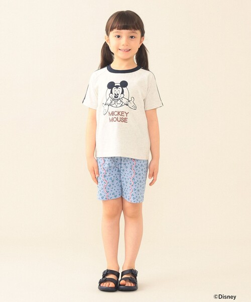 BEAMS mini（ビームスミニ）の「Disney / MICKEY MOUSE / Tシャツ 2026SS（90～140cm）外遊び プチプラ 保育園 通学 定番（Tシャツ/カットソー・キッズ・ナチュラル/ライトグレー・140/110/100/120/130/90）」の6枚目の写真