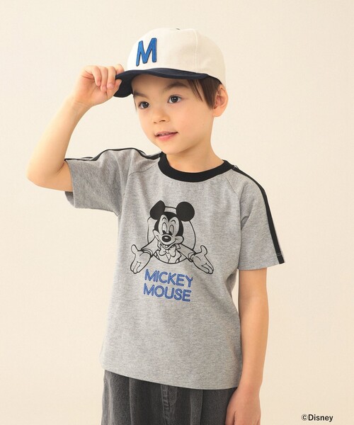 BEAMS mini（ビームスミニ）の「Disney / MICKEY MOUSE / Tシャツ 2026SS（90～140cm）外遊び プチプラ 保育園 通学 定番（Tシャツ/カットソー・キッズ・ナチュラル/ライトグレー・140/110/100/120/130/90）」の8枚目の写真